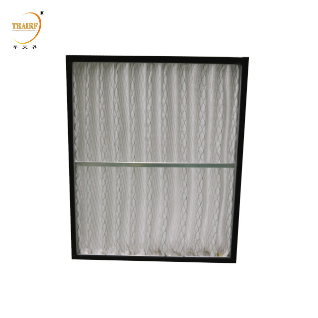 Prefiltro de malla de onda lavable de panel pliado para aire acondicionado de sala limpia
