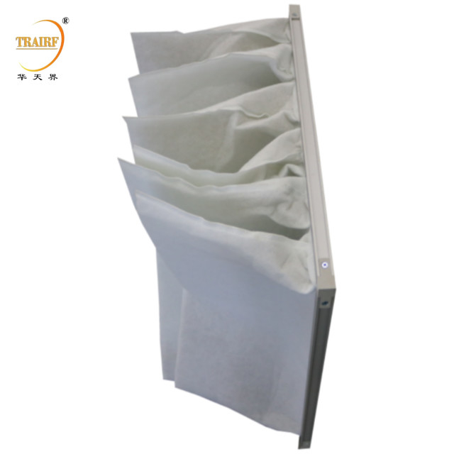 Bolso industrial lavable Filtro de aire G4 Medios de eficiencia media Bolso de aire acondicionado de bolsillo Bolso de filtro para sistema HVAC