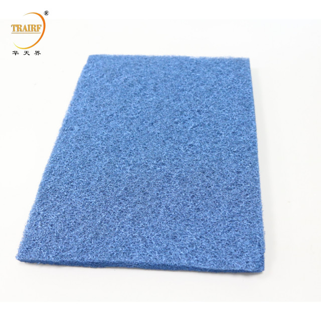 Filtro de puerta de horno de pelo de fibra natural para hogares móviles, fabricados y modulares, azul