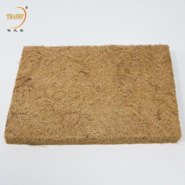 Filtro de aire de fábrica de color amarillo-marrón de coco Producto natural para cabinas de pulverización de pintura
